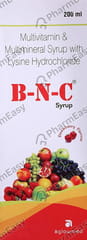 B N C STRAWBERRY FLAVOUR BOTTLE OF 200ML SYRUP