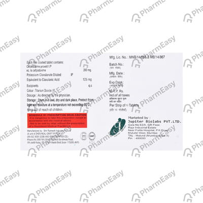 Jupidox Cv Strip Of 10 Tablets