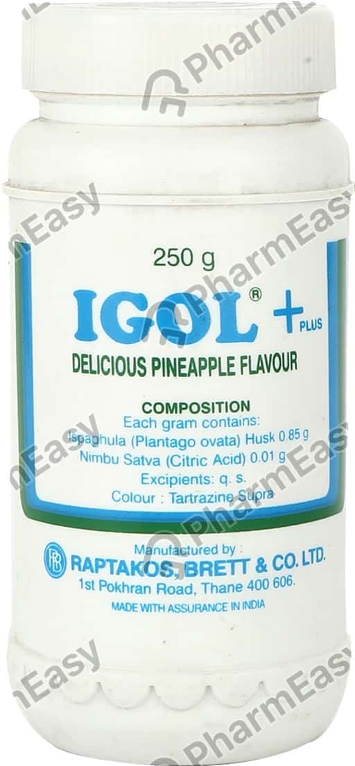 Buy Igol Plus Pineapple Flavour Bottle Of 250gm Powder Online at Flat