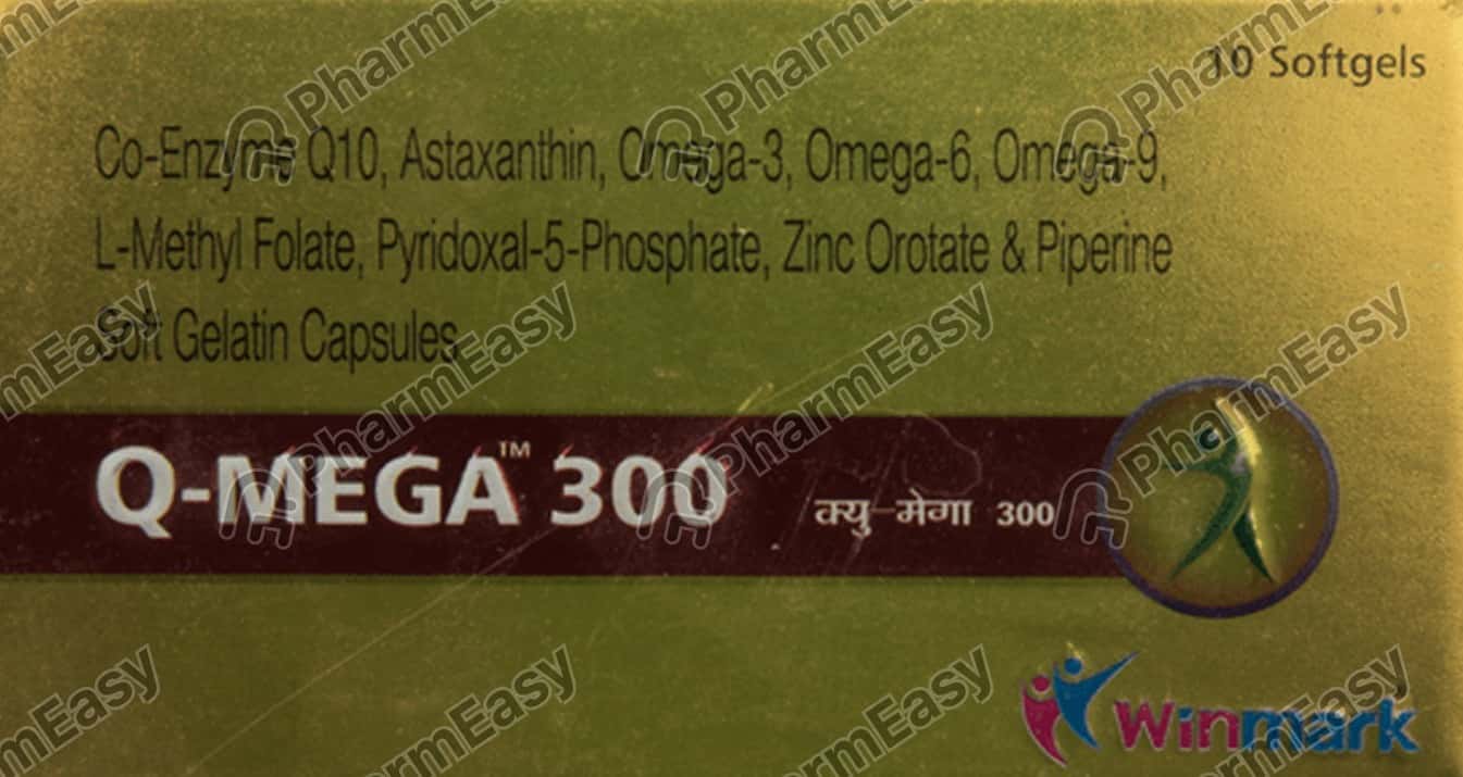 Buy Q Mega 300mg Strip Of 10 Capsules Online at Flat 15 OFF PharmEasy