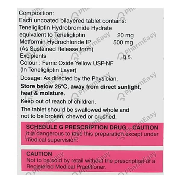 Glipsov M 20Mg/500Mg Strip Of 10 Tablets