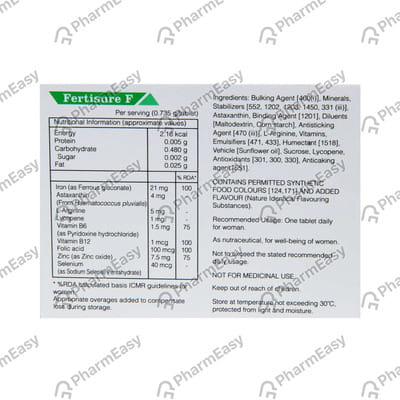 Fertiza F Strip Of 10 Tablets