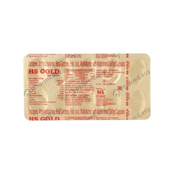 Hs Gold Strip Of 10 Capsules