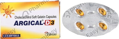 Argical D3 Strip Of 4 Capsules