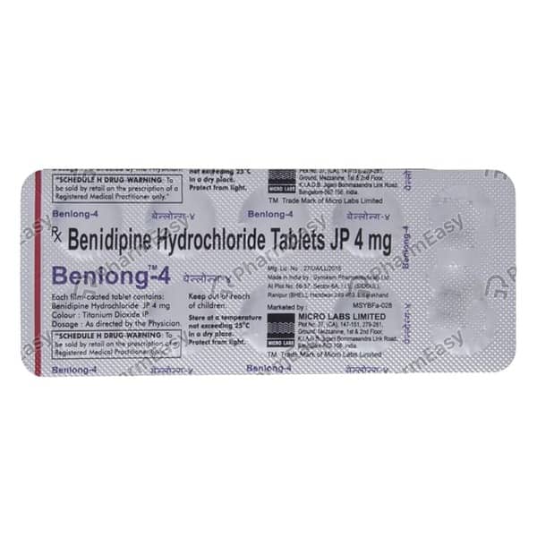 Benlong 4mg Strip Of 10 Tablets