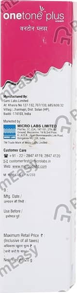 Onetone Plus Cream 20Gm