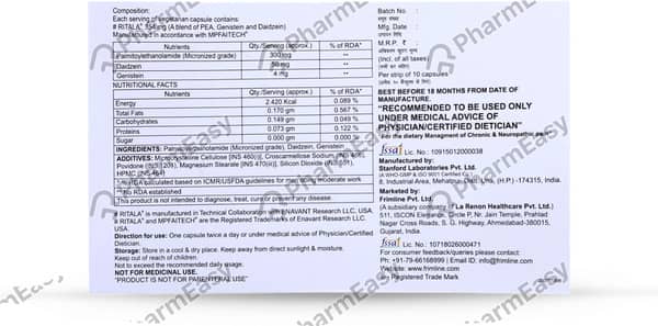 Palmiges Strip Of 10 Capsules