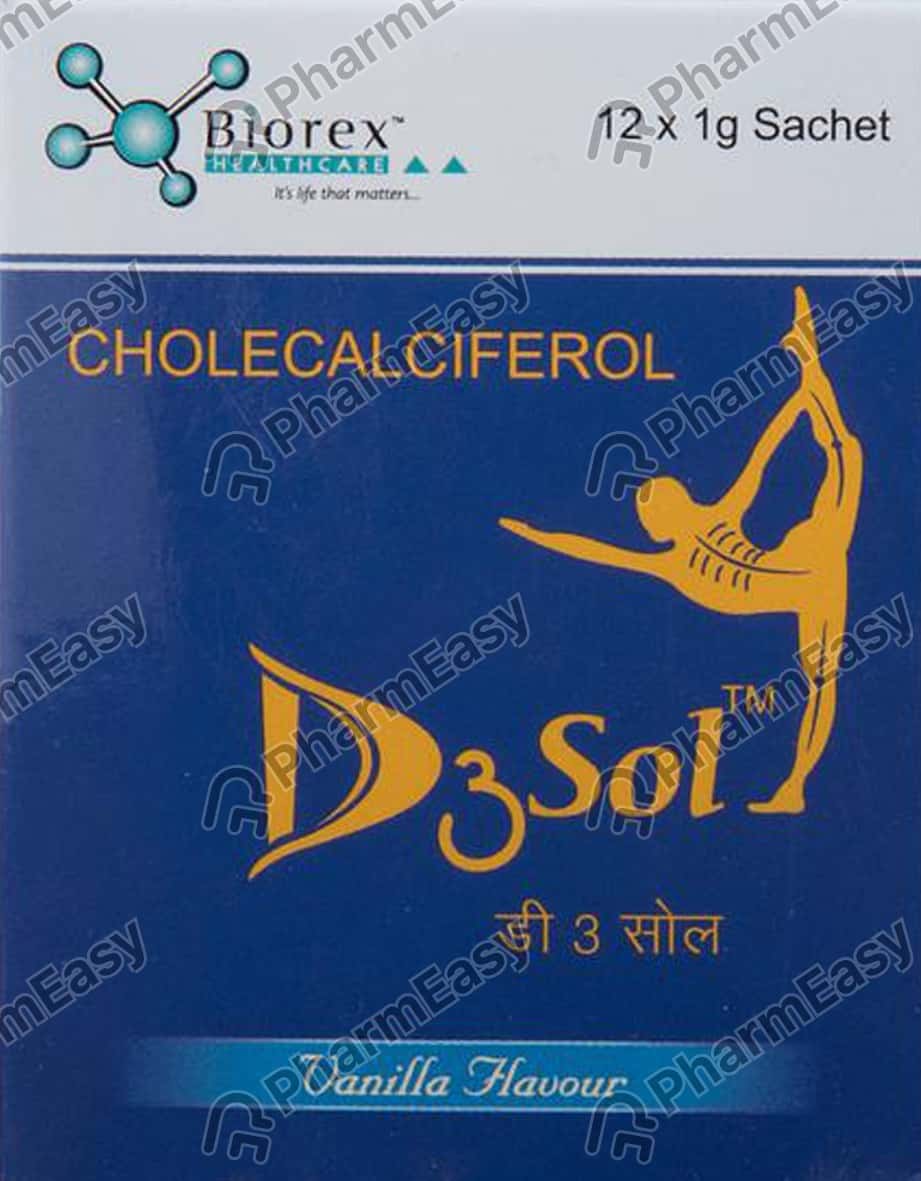 D3sol 60000 IU Granules (1): Uses, Side Effects, Price & Dosage | PharmEasy