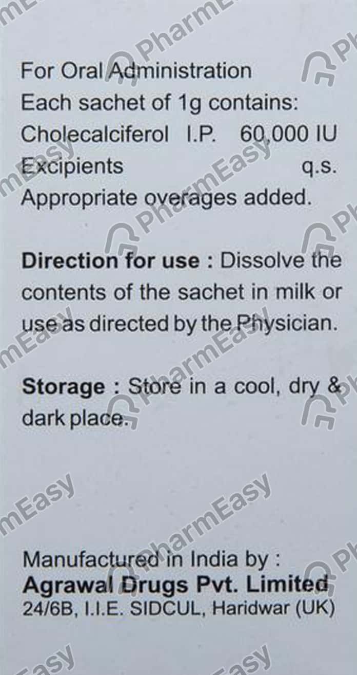 D3sol 60000 IU Granules (1): Uses, Side Effects, Price & Dosage | PharmEasy