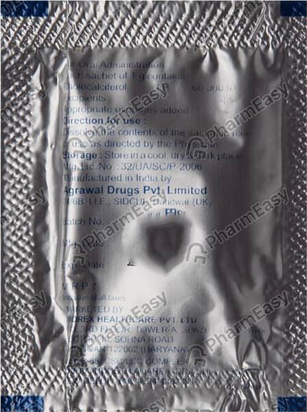D3sol 60k Vanilla Flavour Sachet Of 1gm Granules