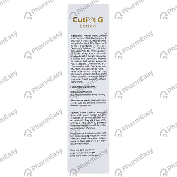Cutiyt G Tube Of 50ml Lotion