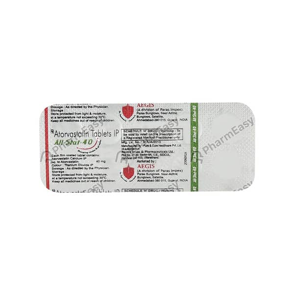 All Stat 40 Mg Strip Of 10 Tablets