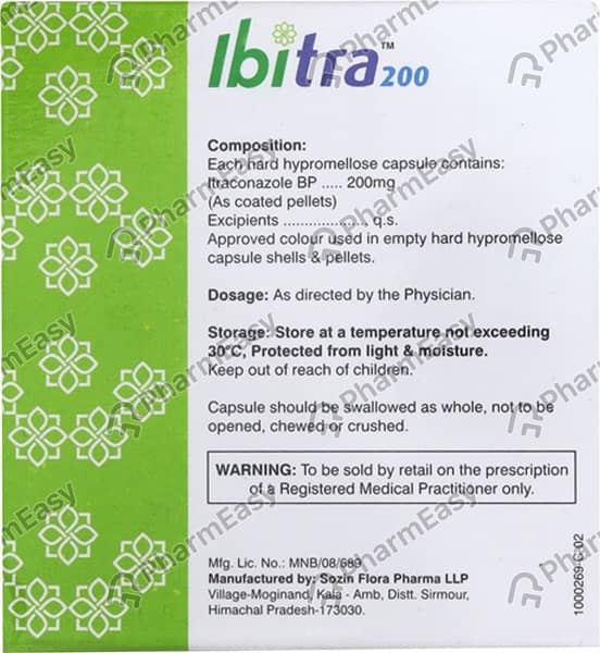 Ibitra 200mg Strip Of 10 Capsules