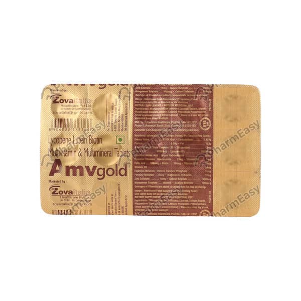Amv Gold Tablets 15'S