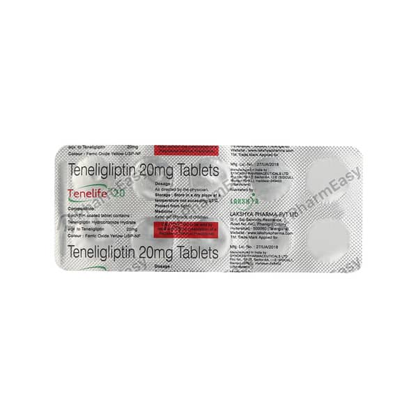 Tenelife 20mg Strip Of 10 Tablets