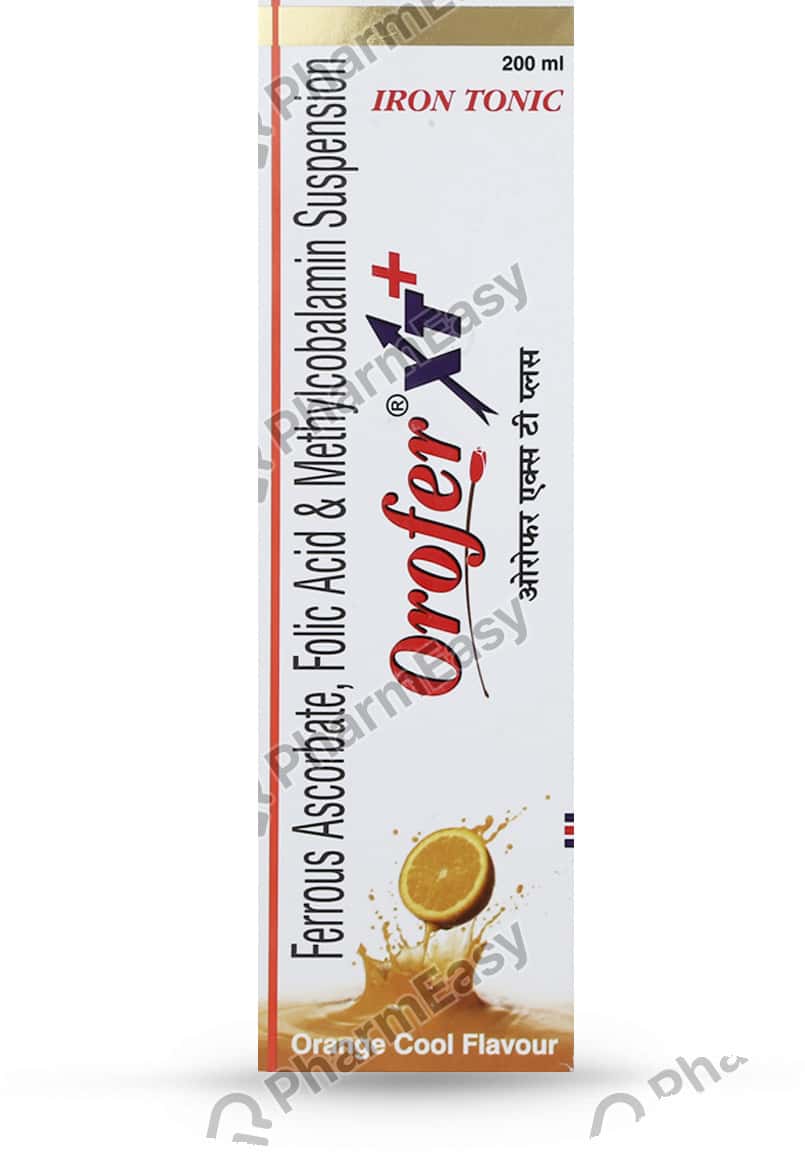 Orofer Xt Plus Orange Cool Flavour Bottle Of 200ml Suspension