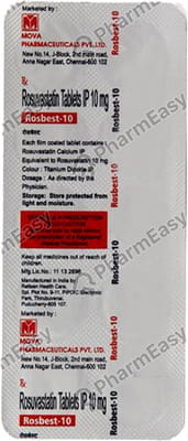 Rosbest 10mg Strip Of 10 Tablets
