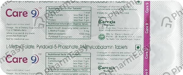 Care 9 Strip Of 10 Tablets