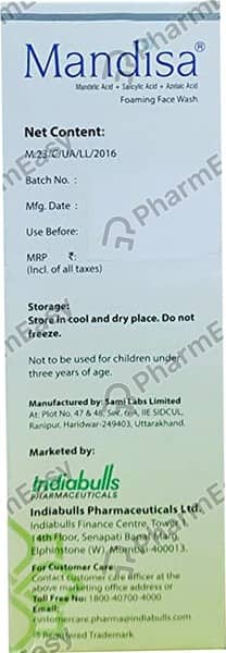 Mandisa Foam Face Wash 60Ml