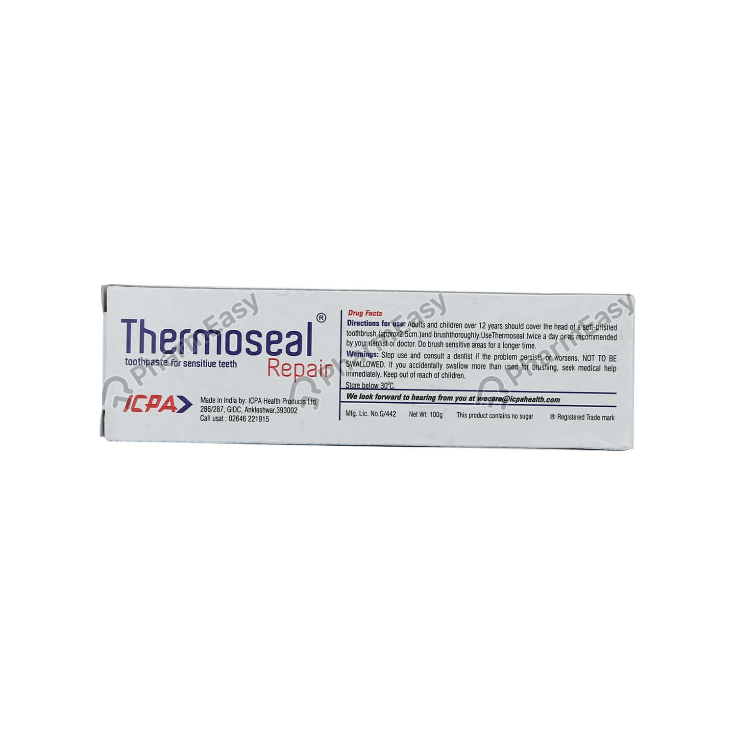 Buy Thermoseal Repair 10 Toothpaste (100) Online at Flat 18 OFF