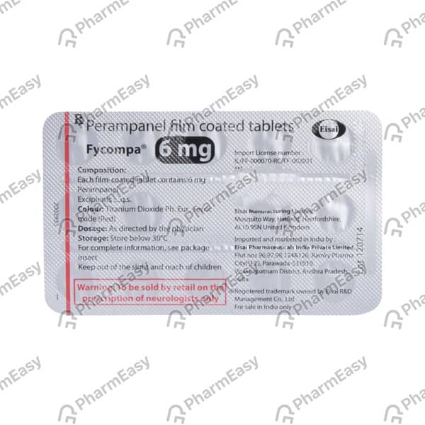 Fycompa 6Mg Strip Of 28 Tablets