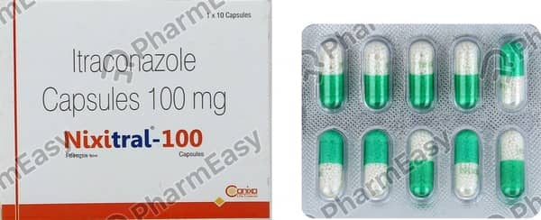 Nixitral 100mg Strip Of 10 Capsules