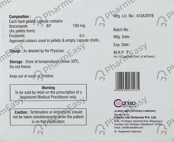 Nixitral 100mg Strip Of 10 Capsules