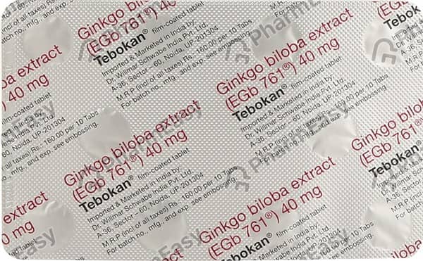 Tebokan 40Mg Strip Of 10 Tablets