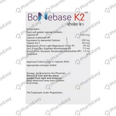 BONEBASE K2 STRIP OF 10 CAPSULES