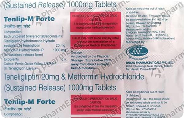 Tenlip M Forte Strip Of 10 Tablets