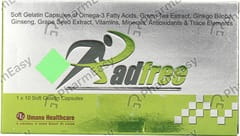 RADFREE STRIP OF 10 SOFTGEL CAPSULES