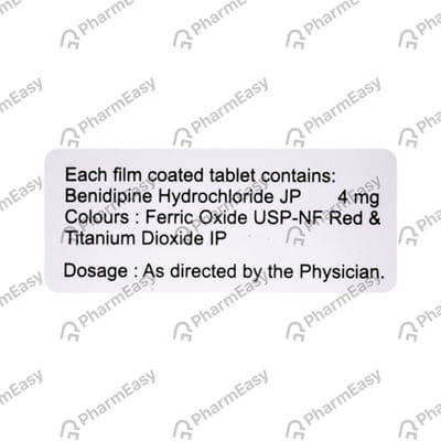 Benipres 4mg Bottle Of 30 Tablets