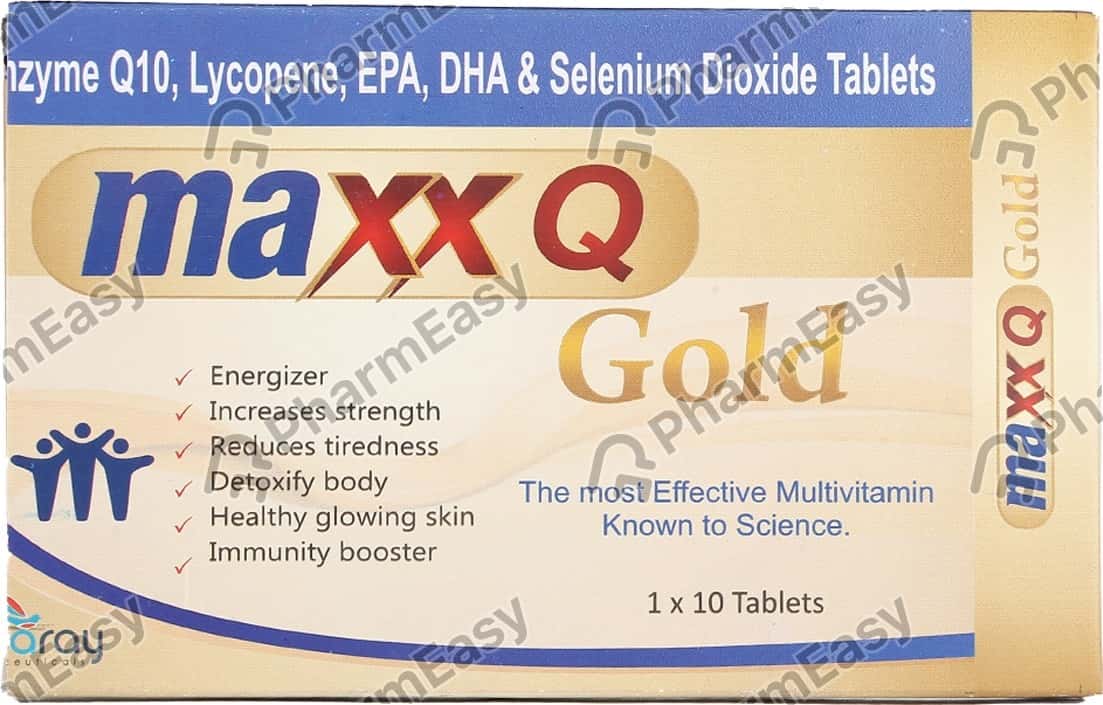 Maxx Q Gold Strip Of 10 Tablets