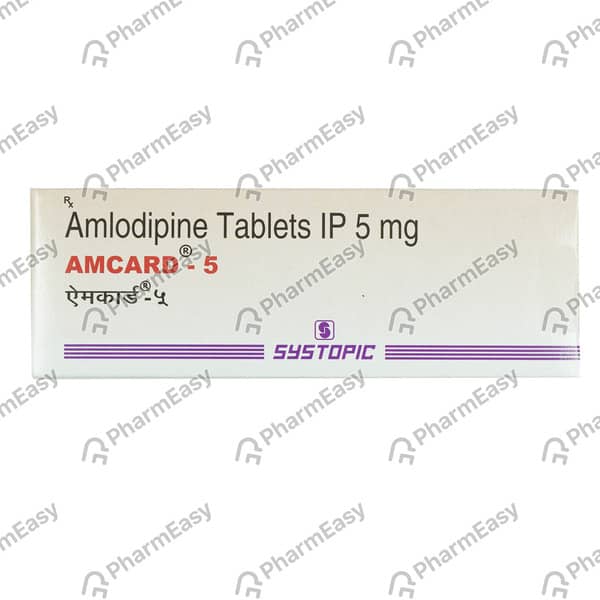 Amcard 5mg Strip Of 7 Tablets