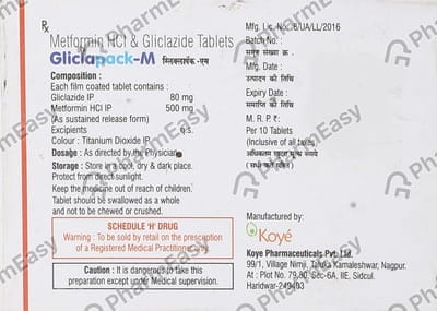 Gliclapack M Strip Of 10 Tablets