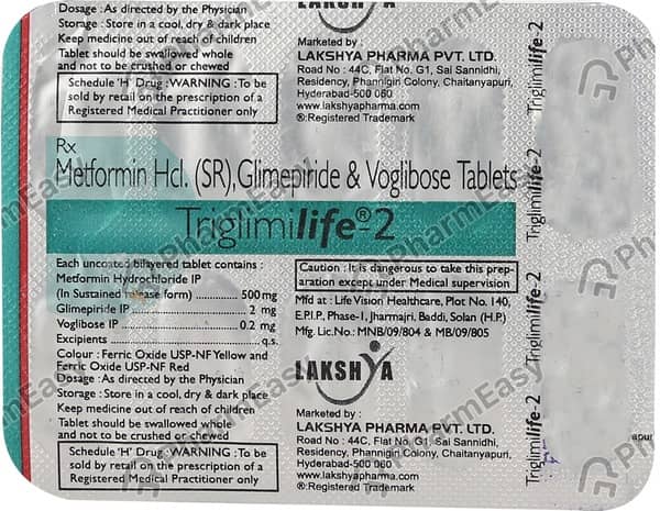 Triglimilife 2Mg Strip Of 10 Tablets