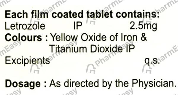 Letisha 2.5mg Strip Of 5 Tablets