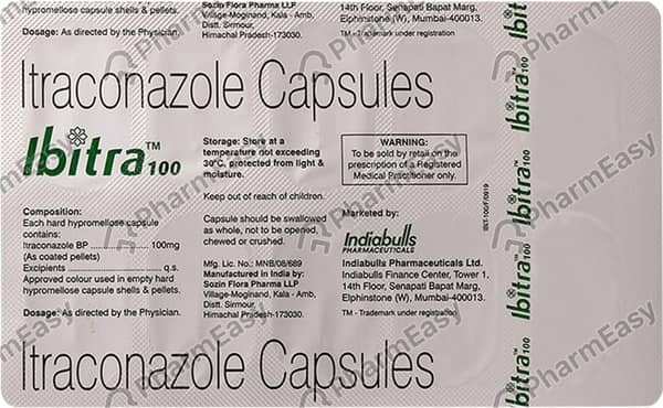 Ibitra 100Mg Strip Of 10 Capsules
