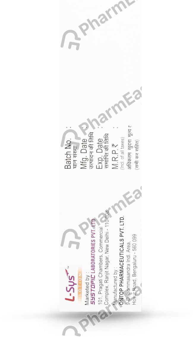 L Sys 1 W/V Lotion (30) Uses, Side Effects, Price & Dosage PharmEasy