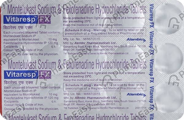 Vitaresp Fx Strip Of 15 Tablets