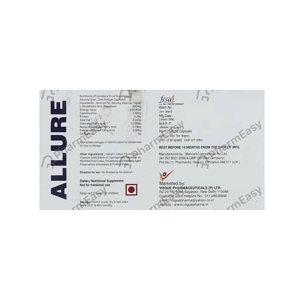 Allure Strip Of 10 Capsules