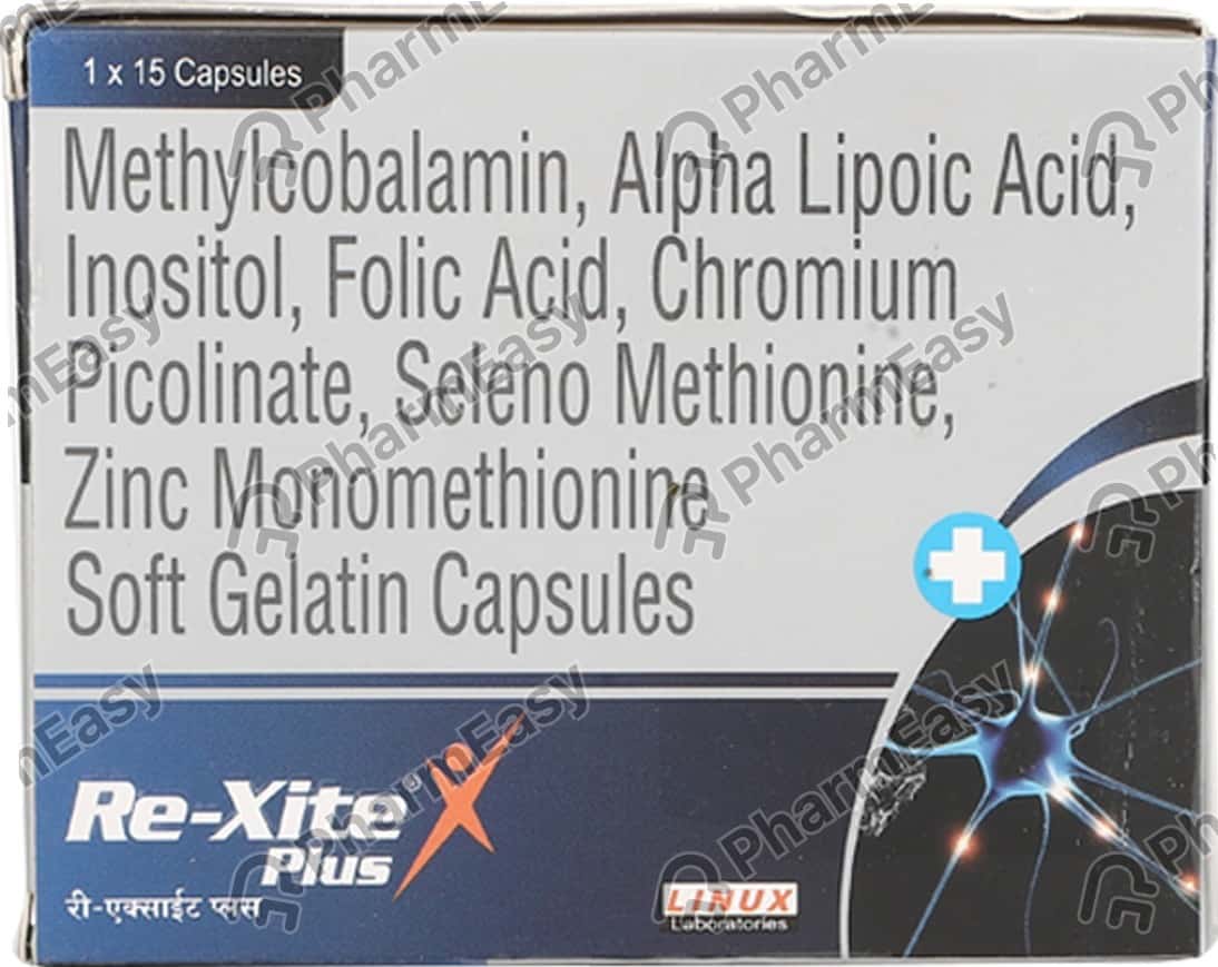 Re Xite Plus Strip Of 15 Softgel Capsules