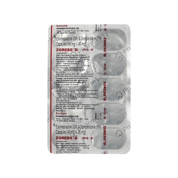 Zoreso D Strip Of 10 Capsules