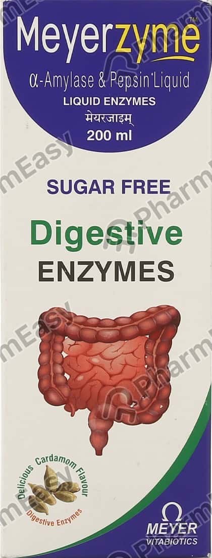 Meyerzyme Delicious Cardamom Flavour Sugar Free Bottle Of 200ml Oral Liquid