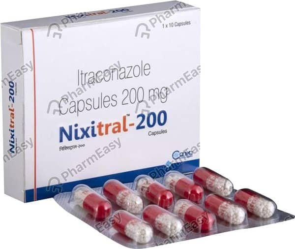 Nixitral 200Mg Strip Of 10 Capsules
