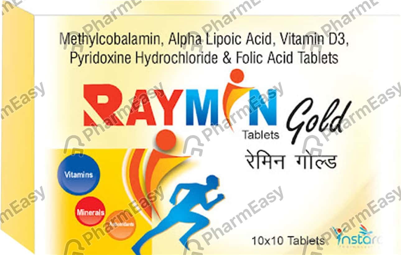 Raymin Gold Strip Of 10 Tablets