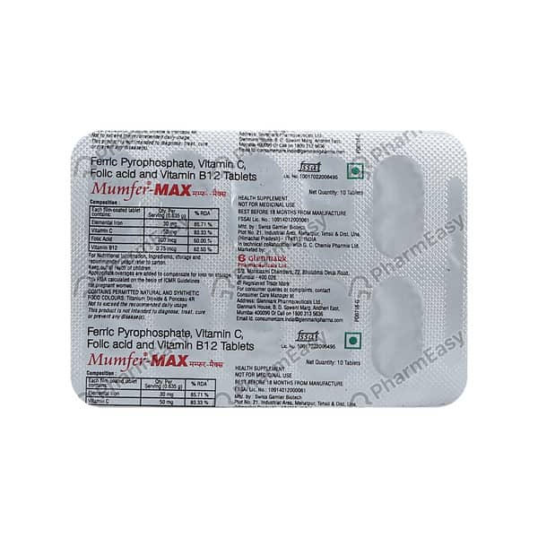 Mumfer Max Strip Of 10 Tablets