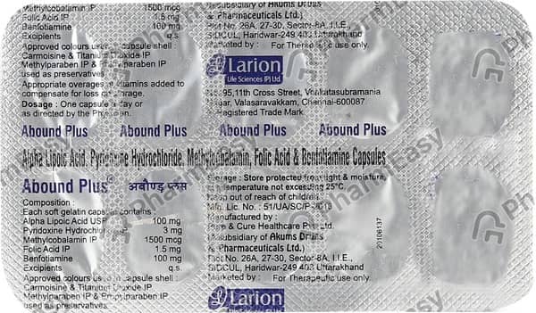 Abound Plus Strip Of 10 Capsules