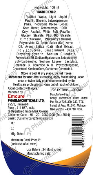 Aqua Oat Moisturizing Bottle Of 100Ml Lotion