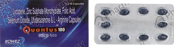 Quantus 100Mg Strip Of 10 Capsules